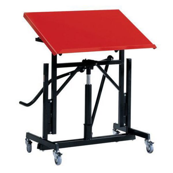 Werktafel verrijdbaar en kantelbaar
