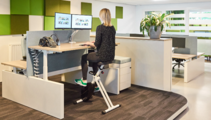 Het nut van fietsen achter je bureau