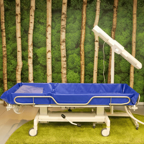 Lido 2 douchebrancard voor liggend douchen in de zorg