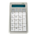 S-Board 840 numeriek toetsenbord met geïntegreerde rekenmachine en compacte vormgeving.