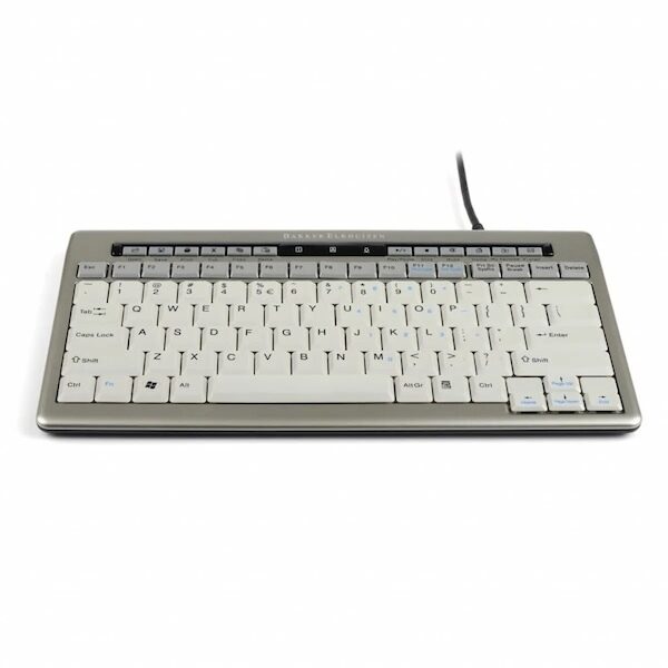 S-board 840 compact toetsenbord – bovenaanzicht met ergonomisch design.