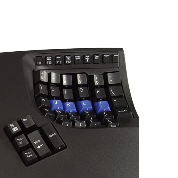 Ergonomische werkplek met Kinesis drukgevoelig toetsenbord