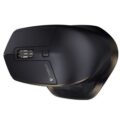 Close-up van de Logitech MX Master muis met aanpasbare knoppen en scrollwiel.