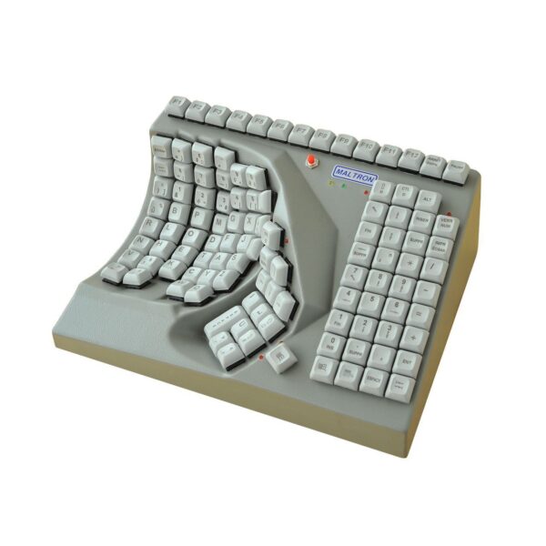 Eénhandig ergonomisch toetsenbord met bowl-vorm