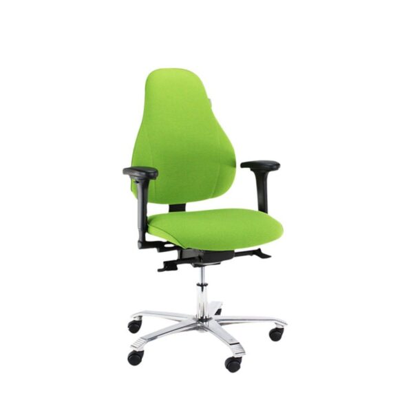 Score 5100 Small ergonomische stoel ingesteld voor comfort en ondersteuning.