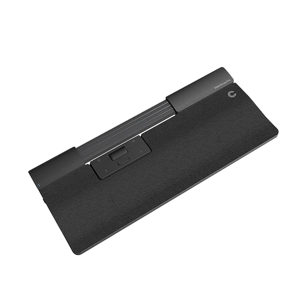 Close-up van de schuifbalkbediening van de SliderMouse Pro